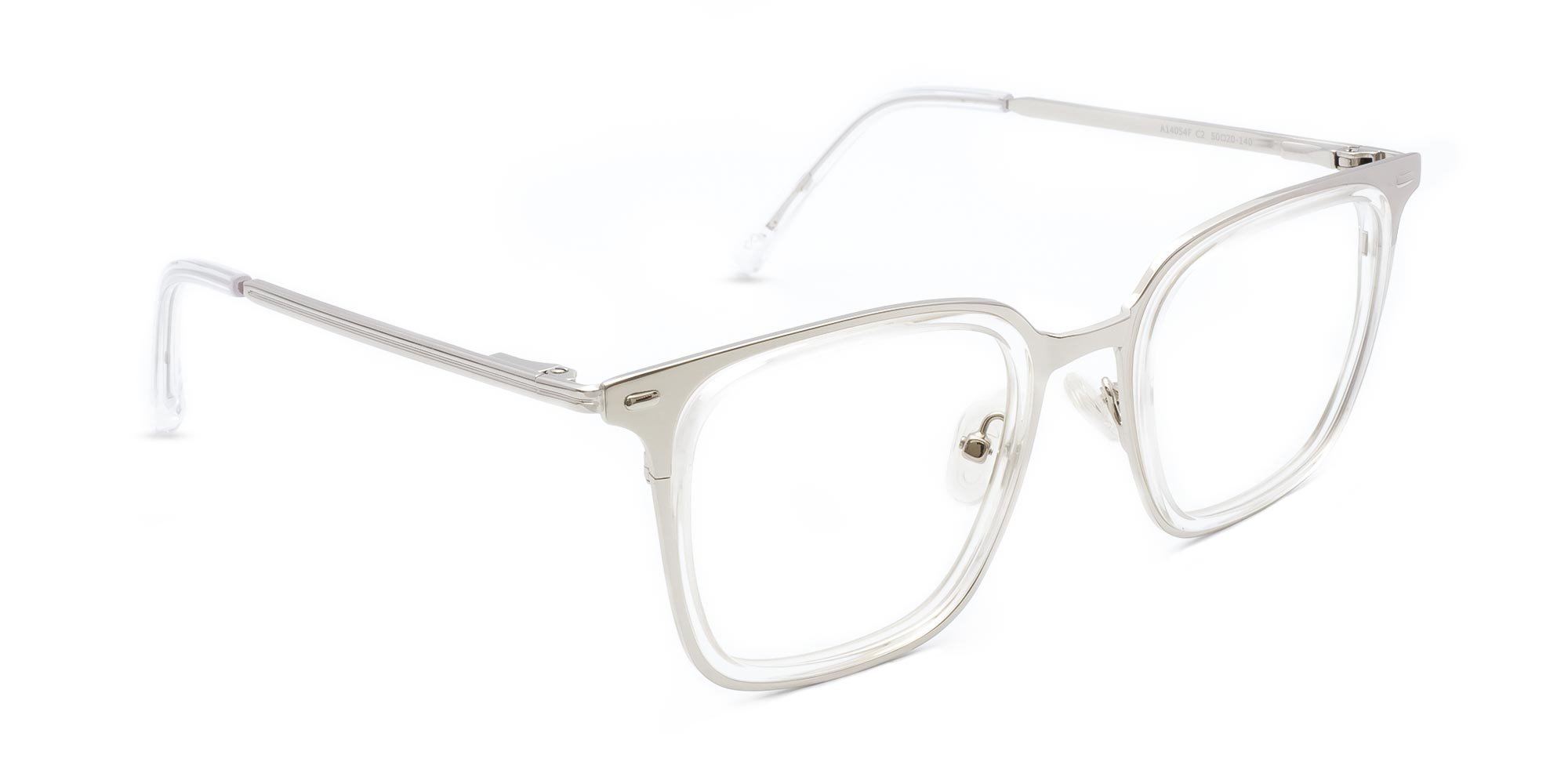 Clear Square Prescription Glasses-1