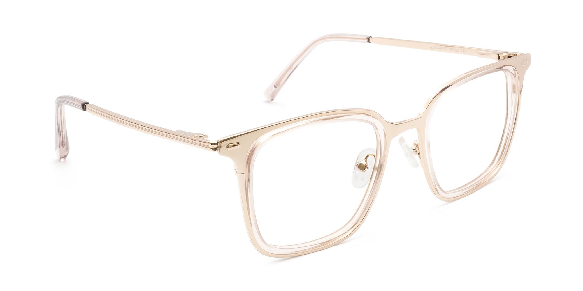 Gold Metal Frame Glasses-1