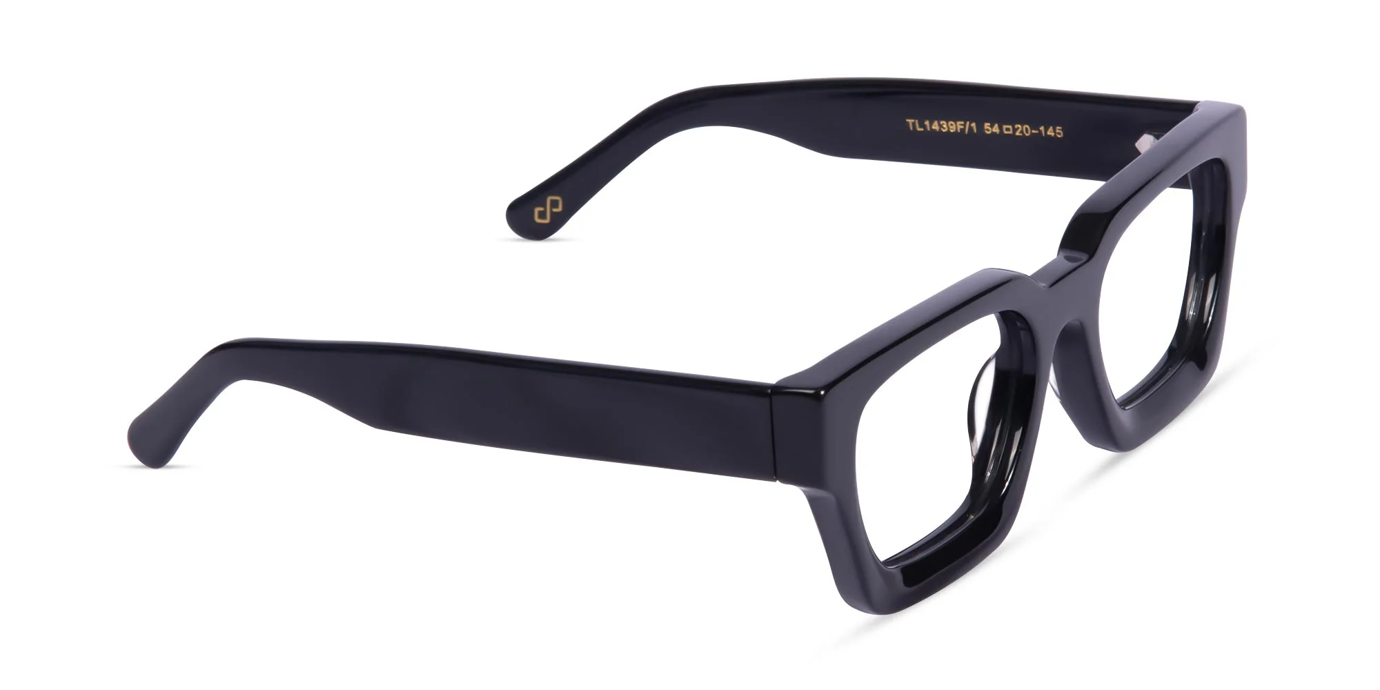 Black Square Frame Eyeglasses-1