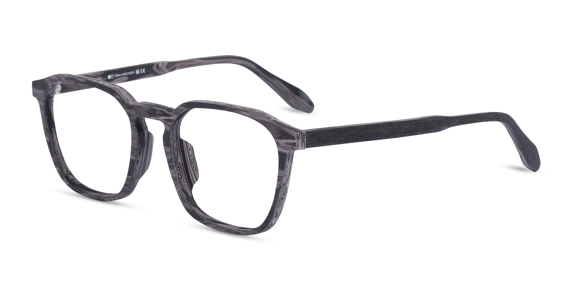 Slate Grey Pine Wooden Frame Glasses 1