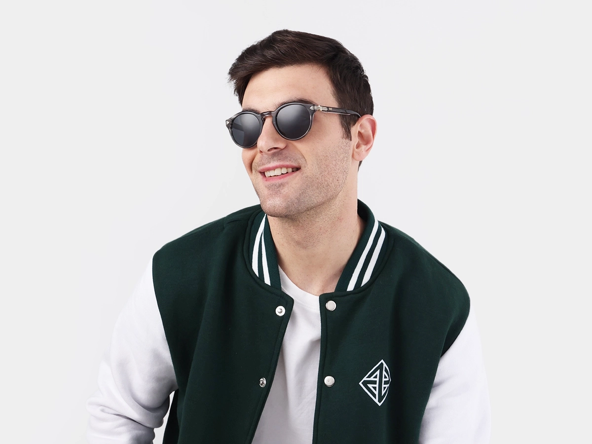 Crystal Smoke Marble Keyhole Sunglasses-1
