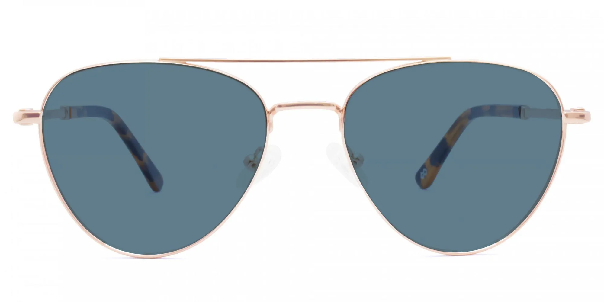 Blue Tinted Aviator Sunglasses-1
