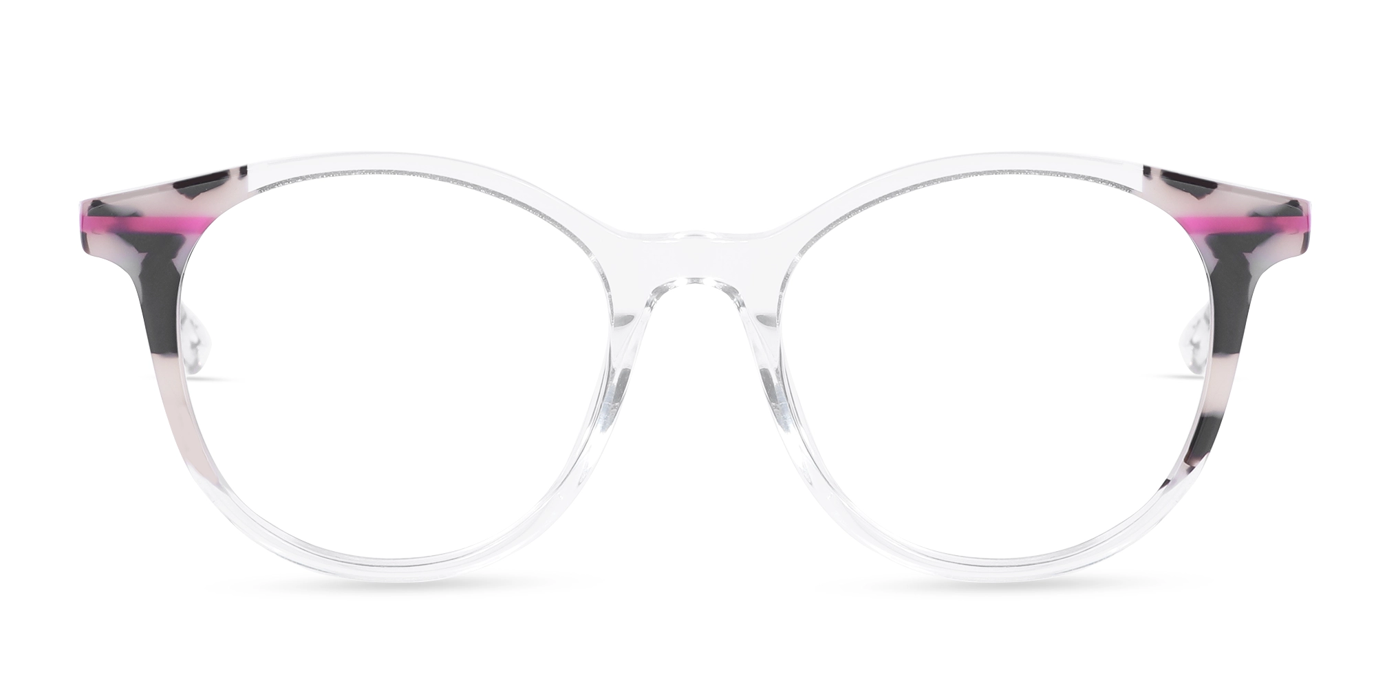 Round Glasses Clear Frame 1