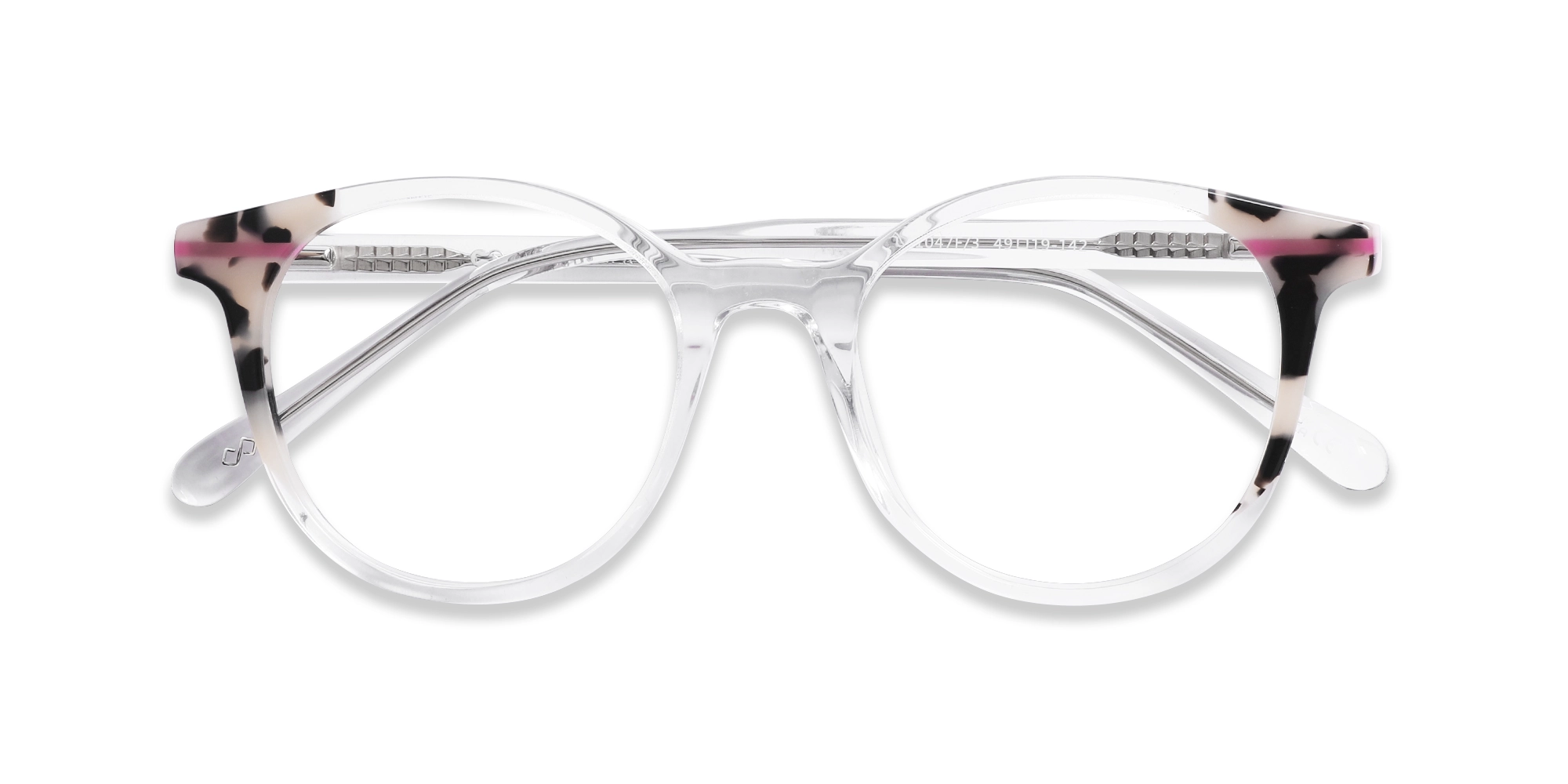 Round Glasses Clear Frame 1