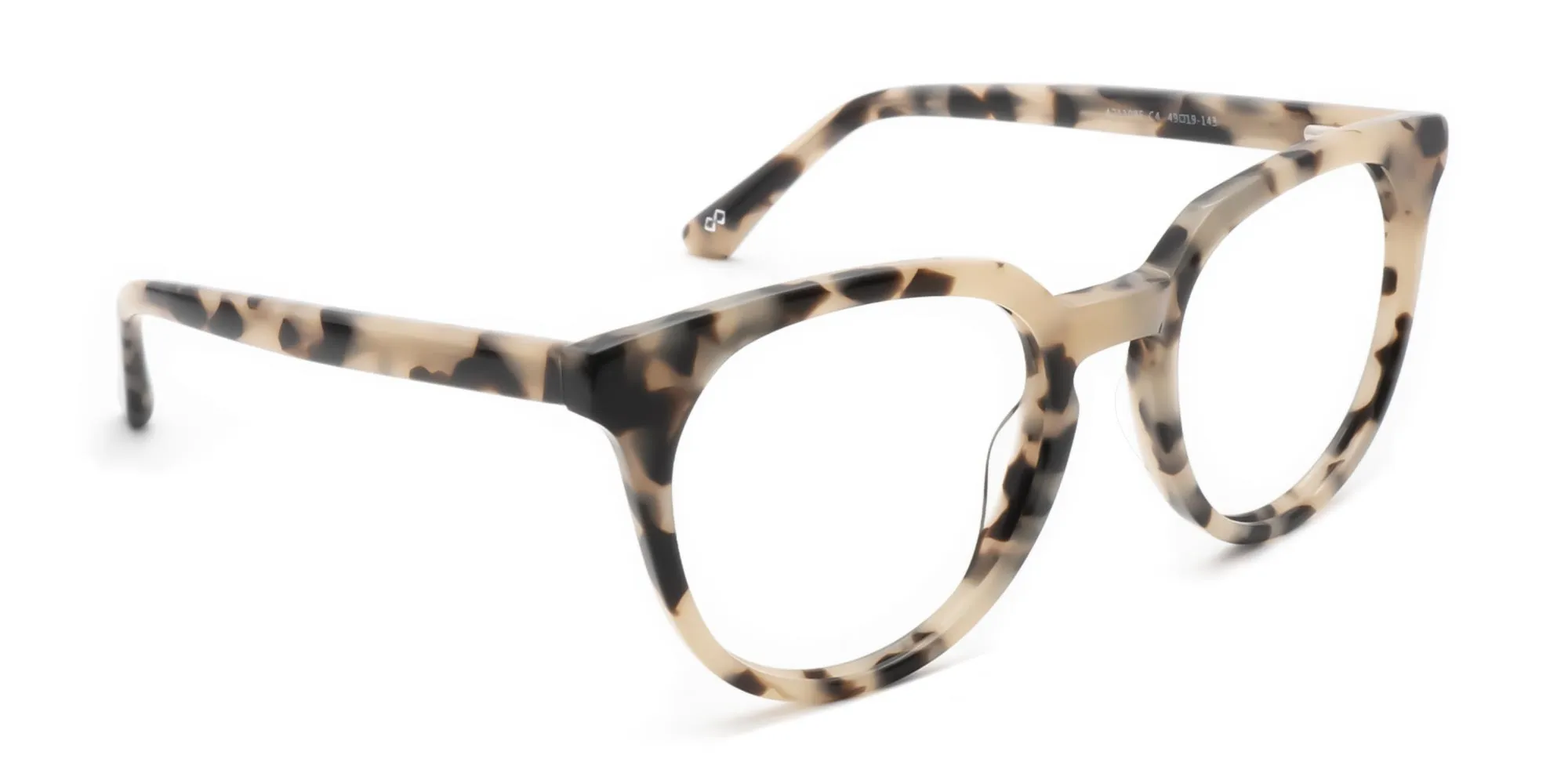 KERSAL 4 - Cream Tortoiseshell Keyhole Glasses | Specscart.®