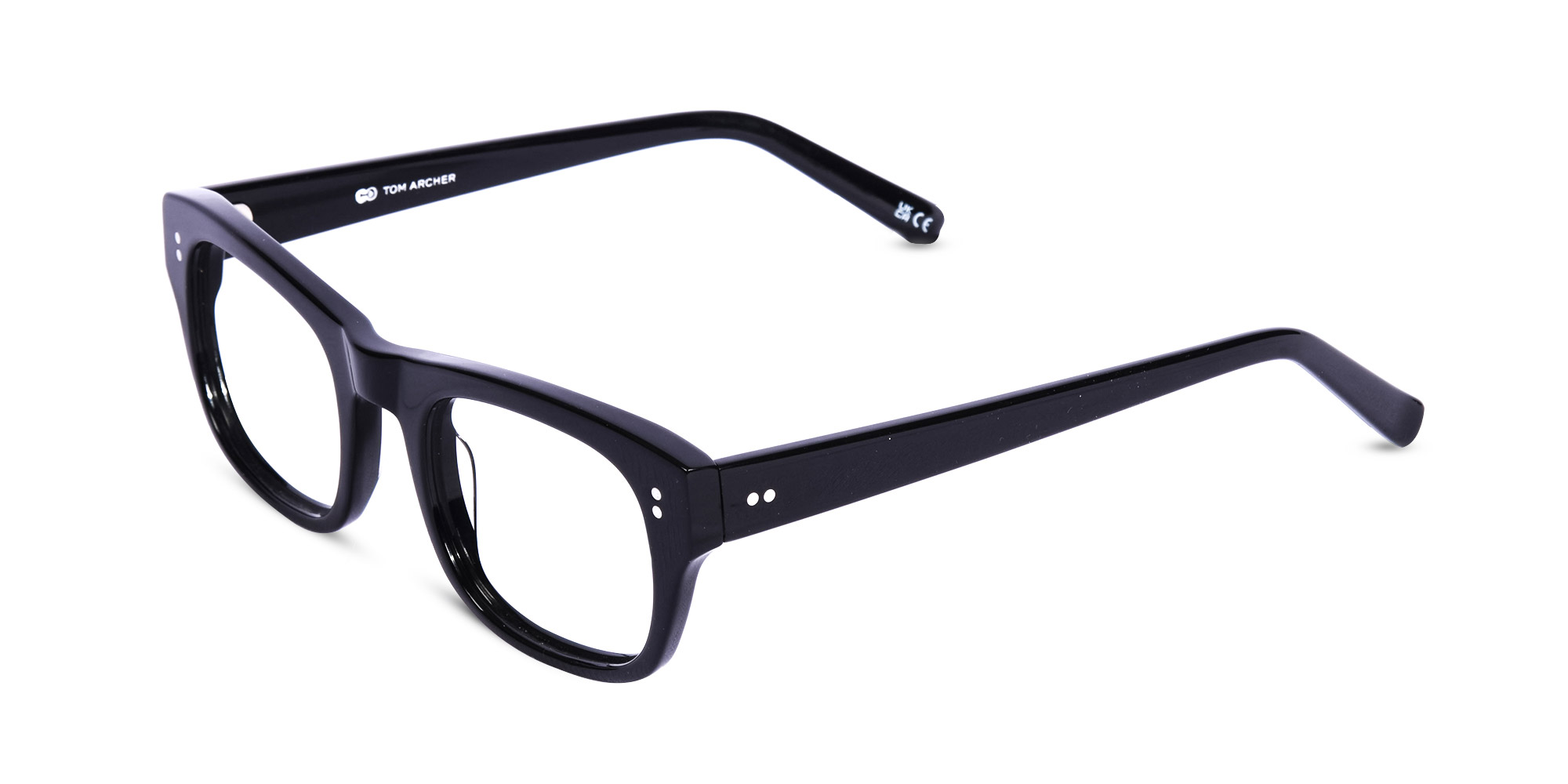 Black Rectangle Eyeglass Frames-1