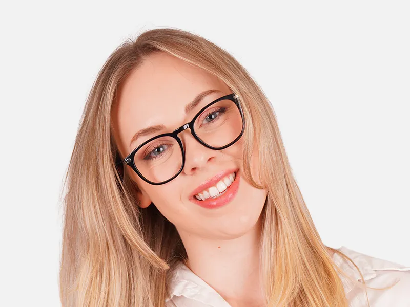 Black Square Keyhole Glasses-2