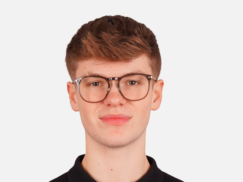 Crystal Grey Square Glasses For Men & Women-1