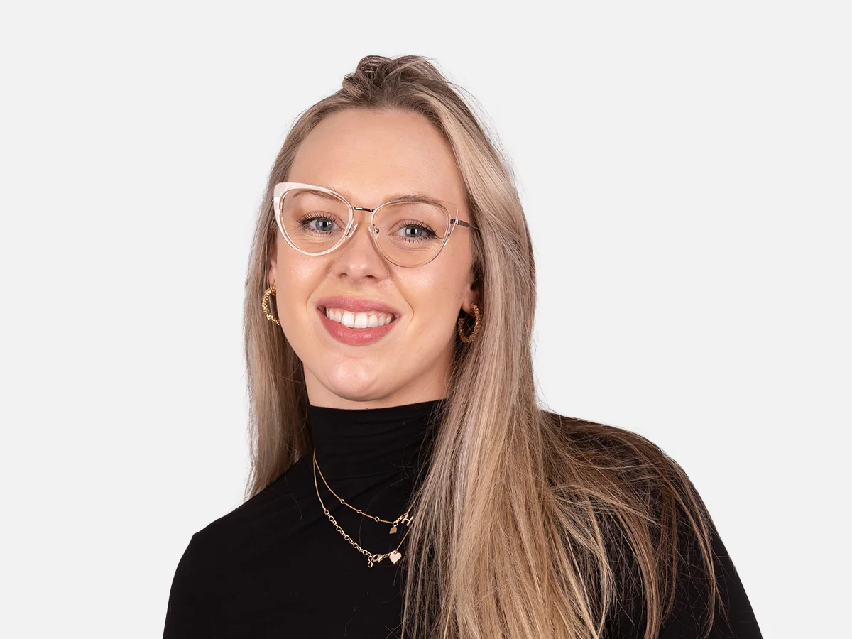 Crystal Beige Cat Eye Glasses-1