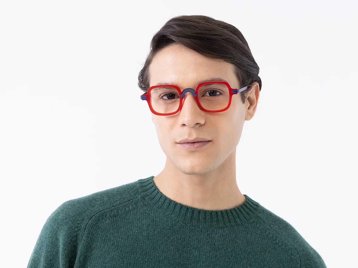 Red Square Eyeglasses 1