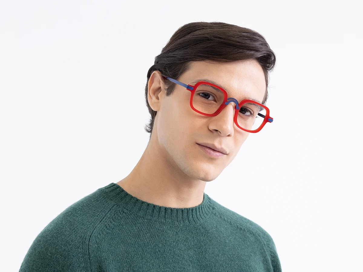 Red Square Eyeglasses 1