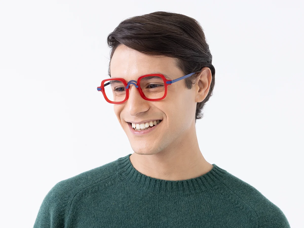 Red Square Eyeglasses 1