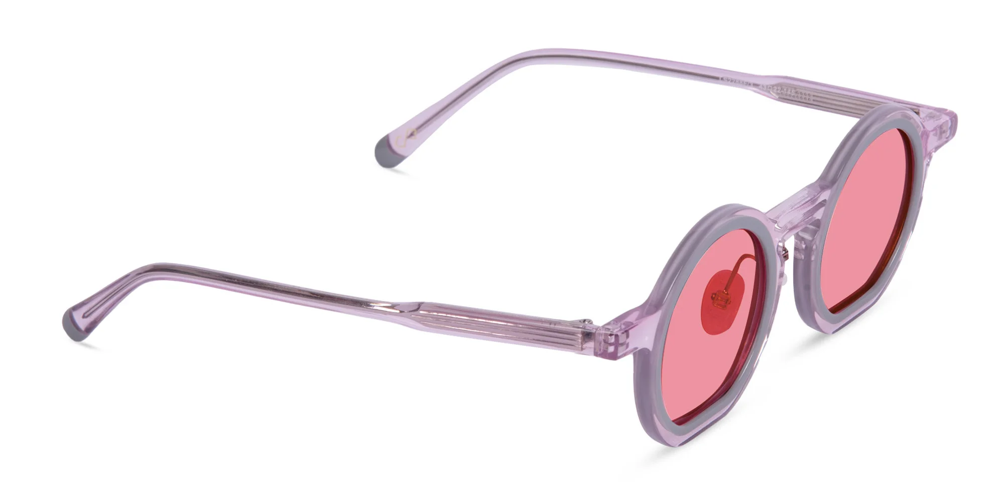 Pink Round Sunglasses-1
