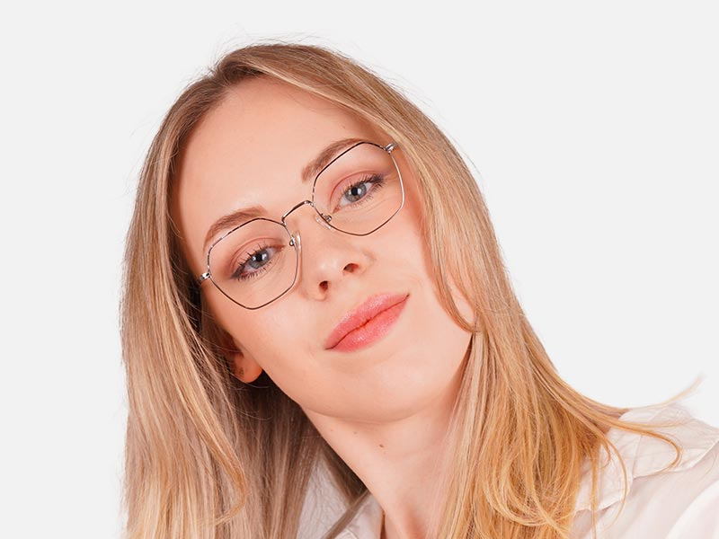 Silver Hexagonal Glasses-1