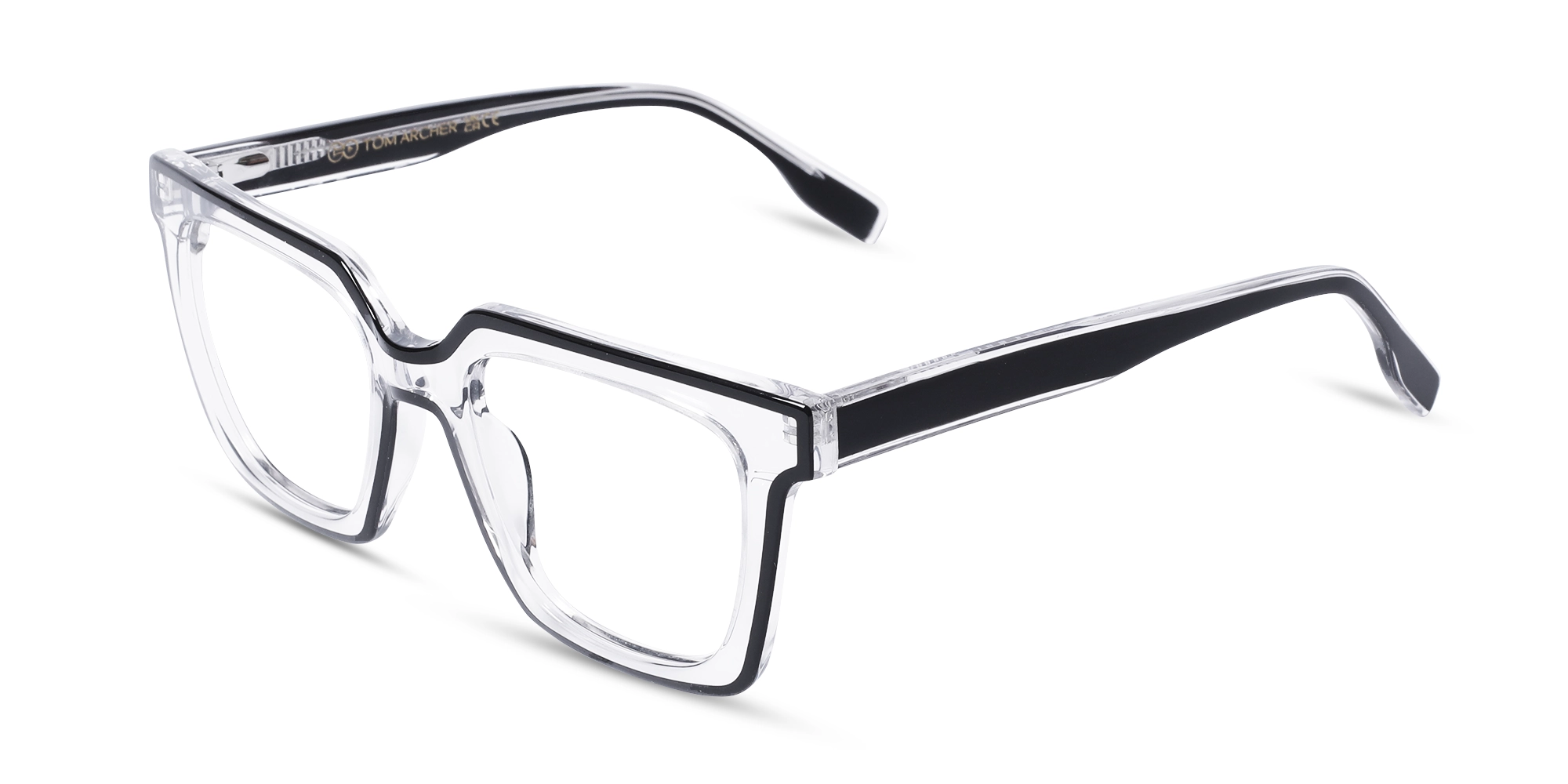 Clear Black Unisex Glasses 1