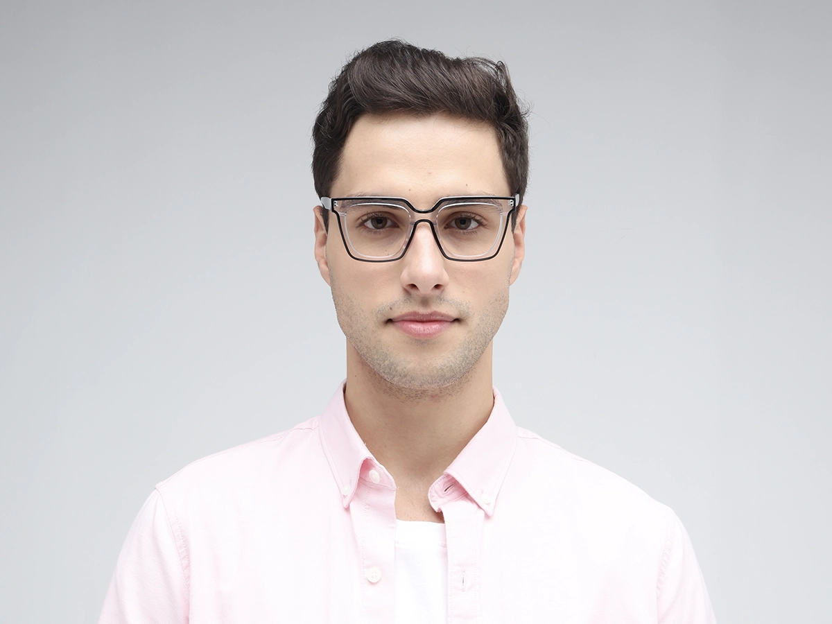 Clear Black Unisex Glasses 1