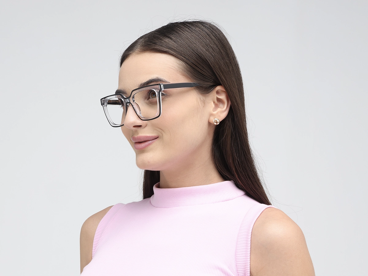 Clear Black Unisex Glasses 1