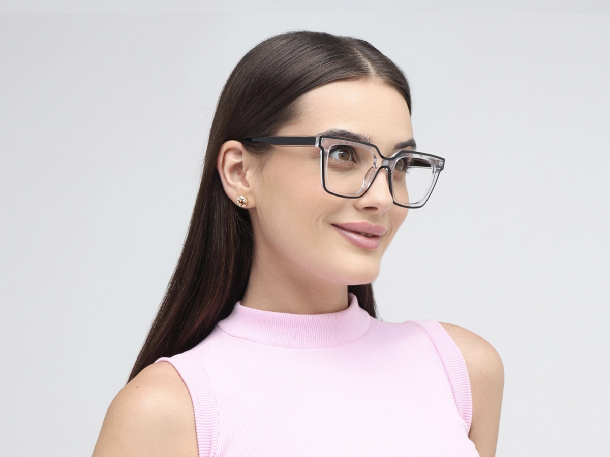 Clear Black Unisex Glasses 1