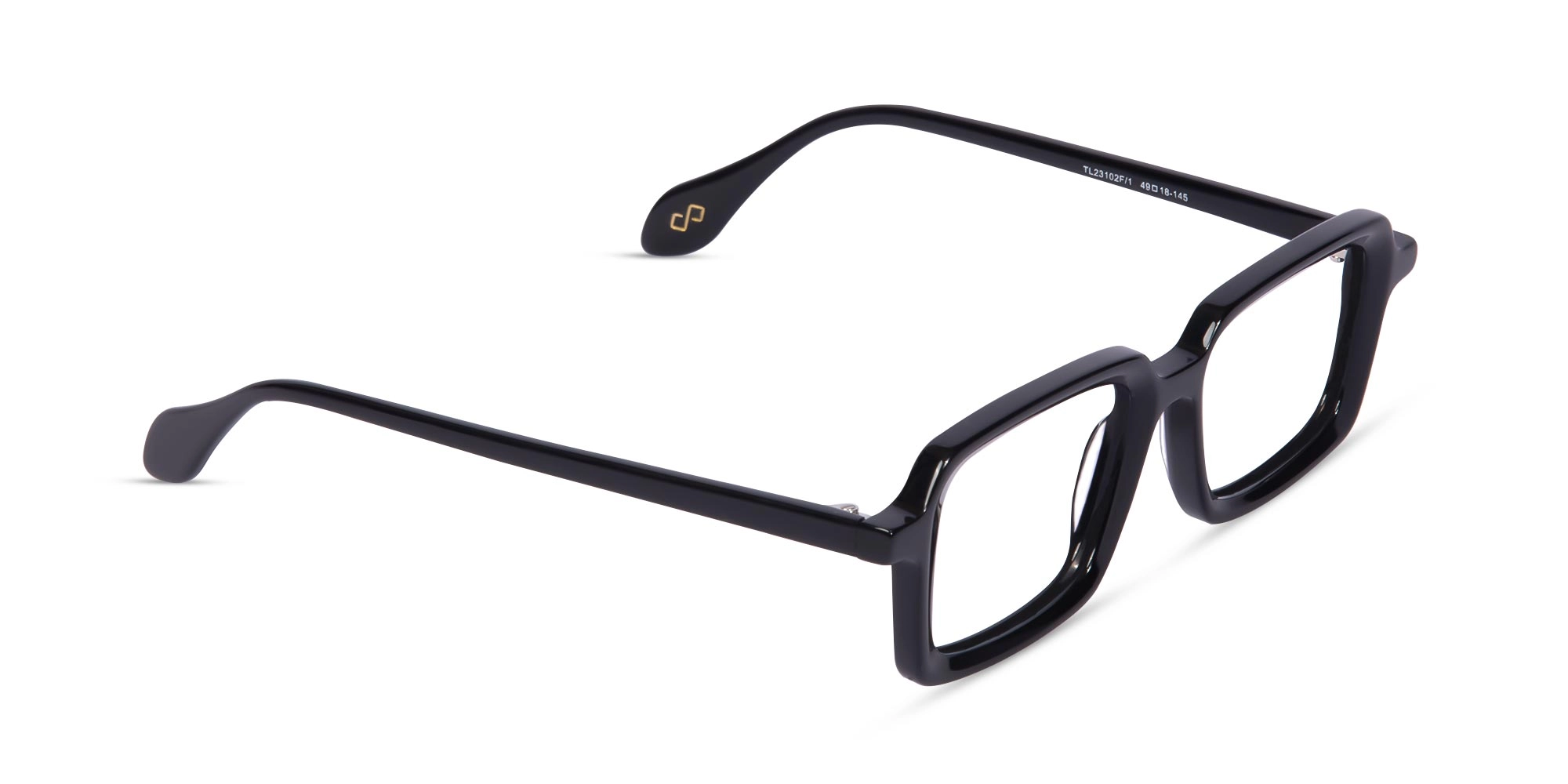 Black Rectangular Eyeglasses- 1