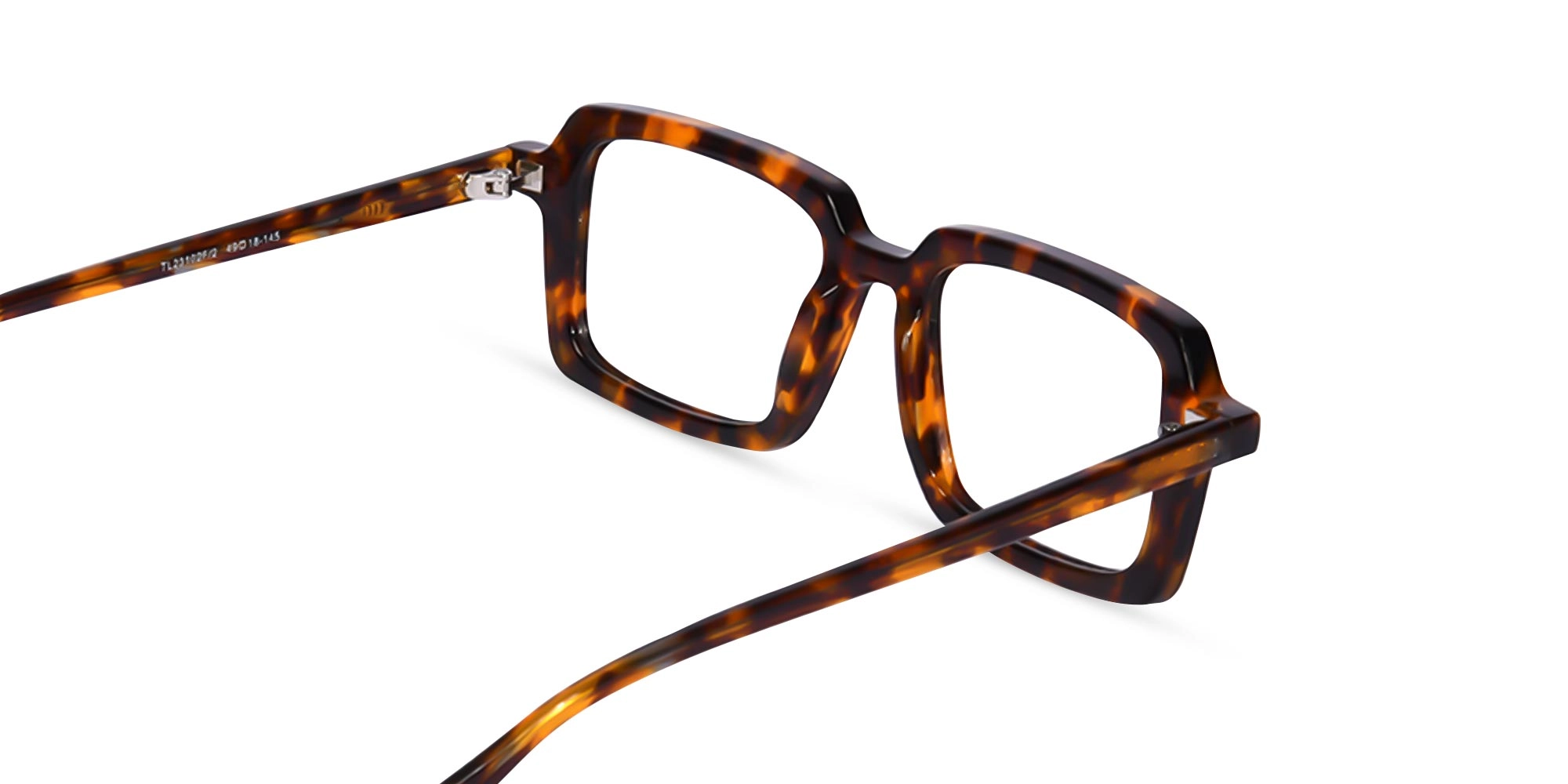 Tortoise Rectangle Eyeglasses 