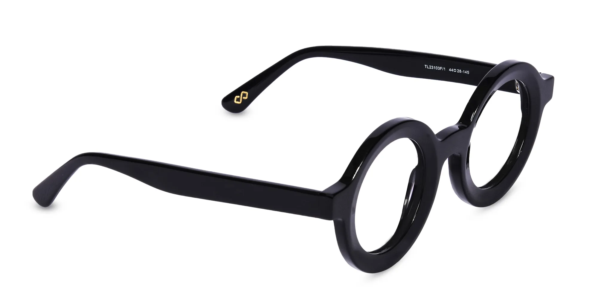 Round black plastic outlet glasses frames