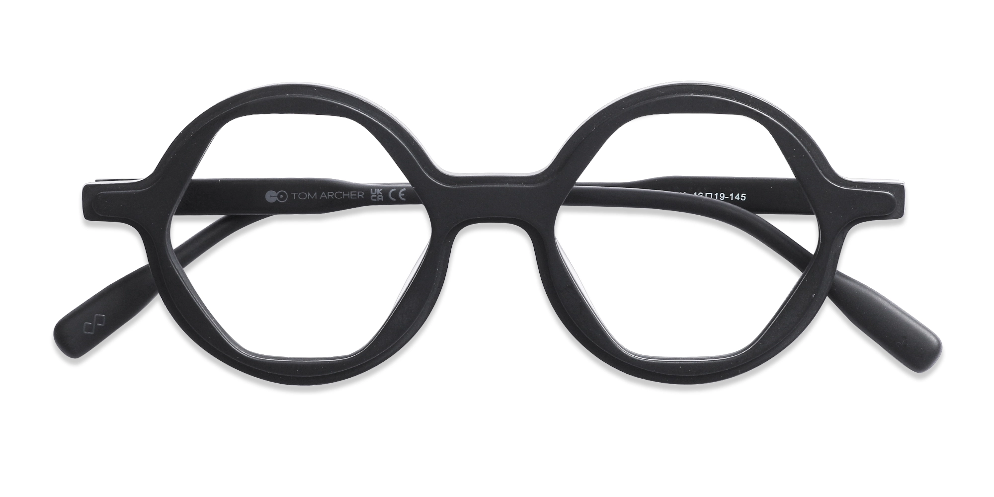 Matte Black Round Eyeglasses 1