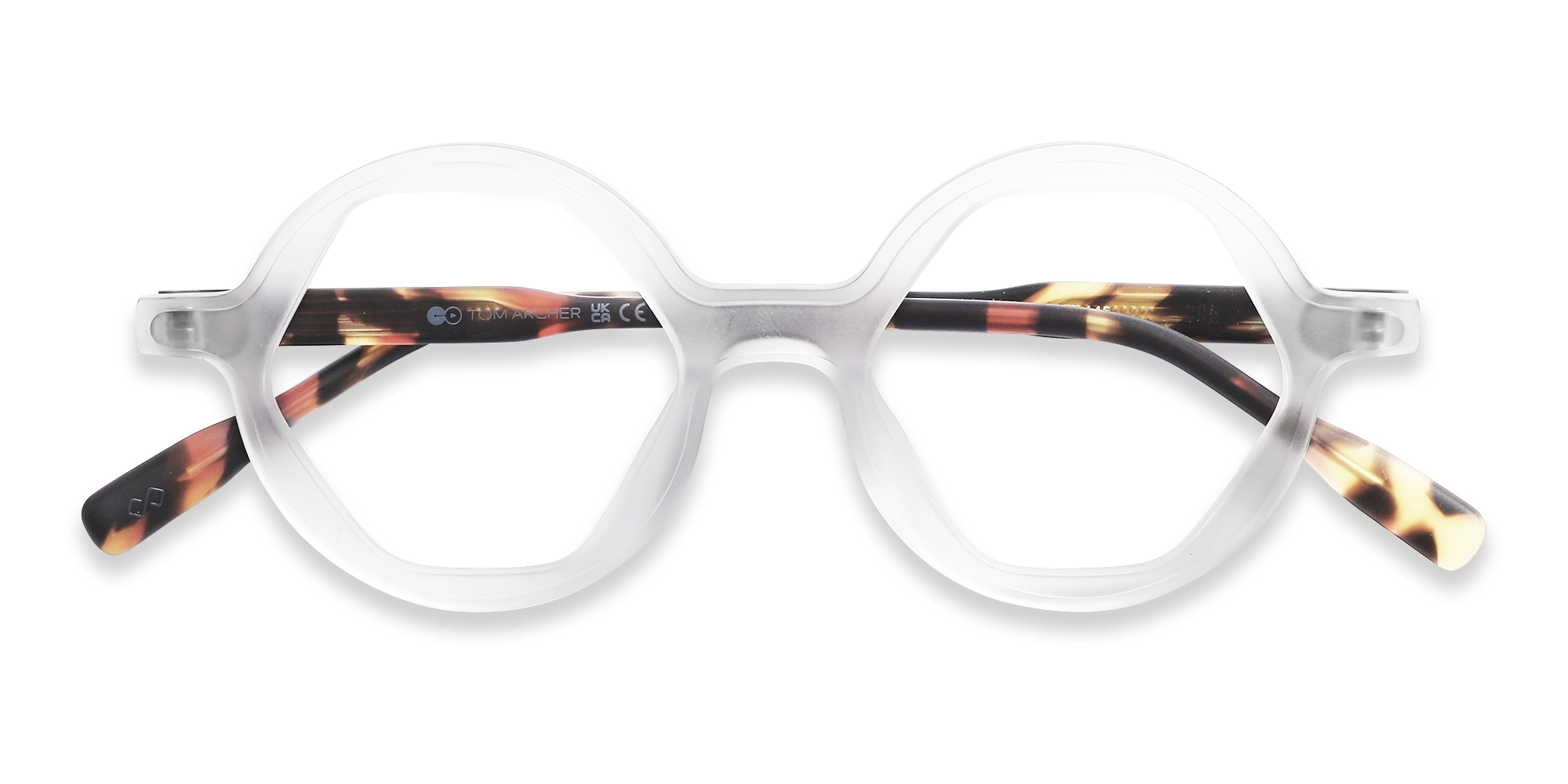 White Round Eyeglasses 1