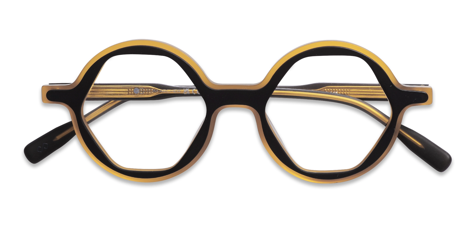 Round Brown Eyeglasses 1