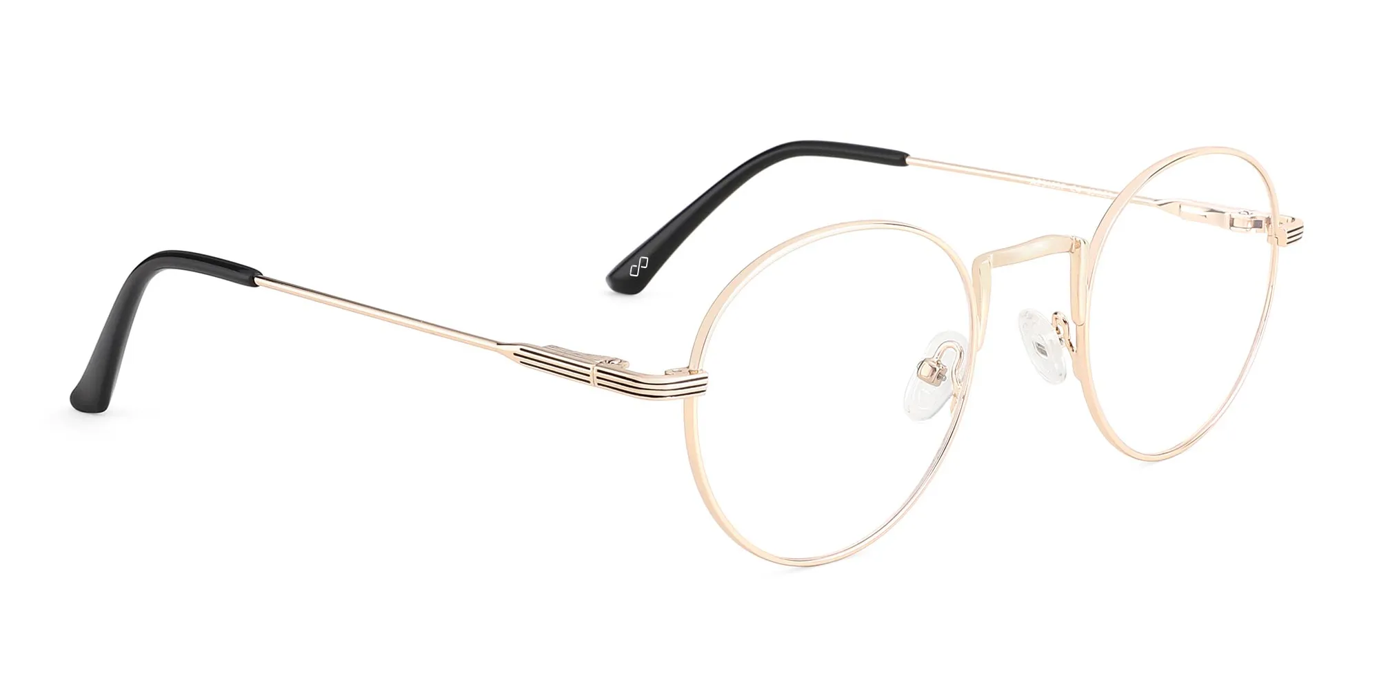 Gold Round Wire Glasses-2