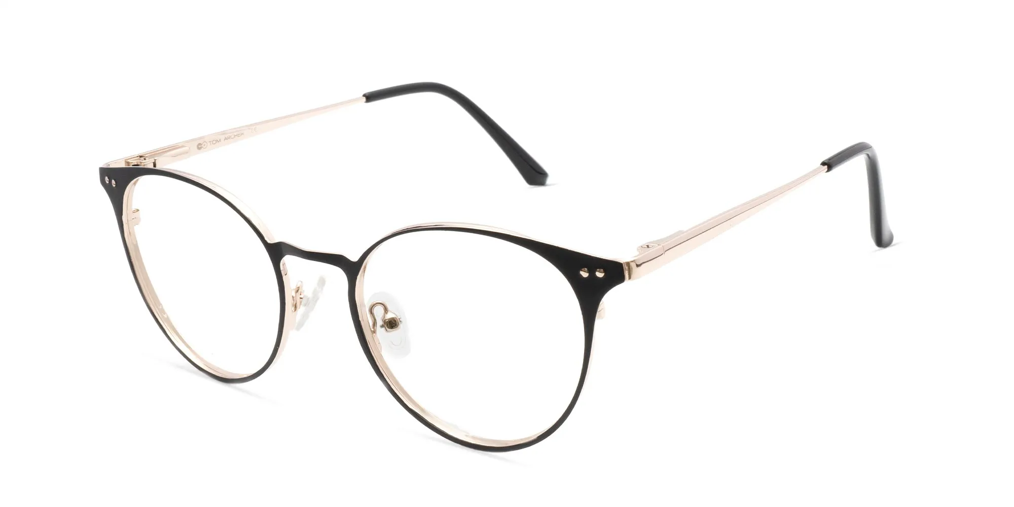 Round Cat Eye Glasses-2