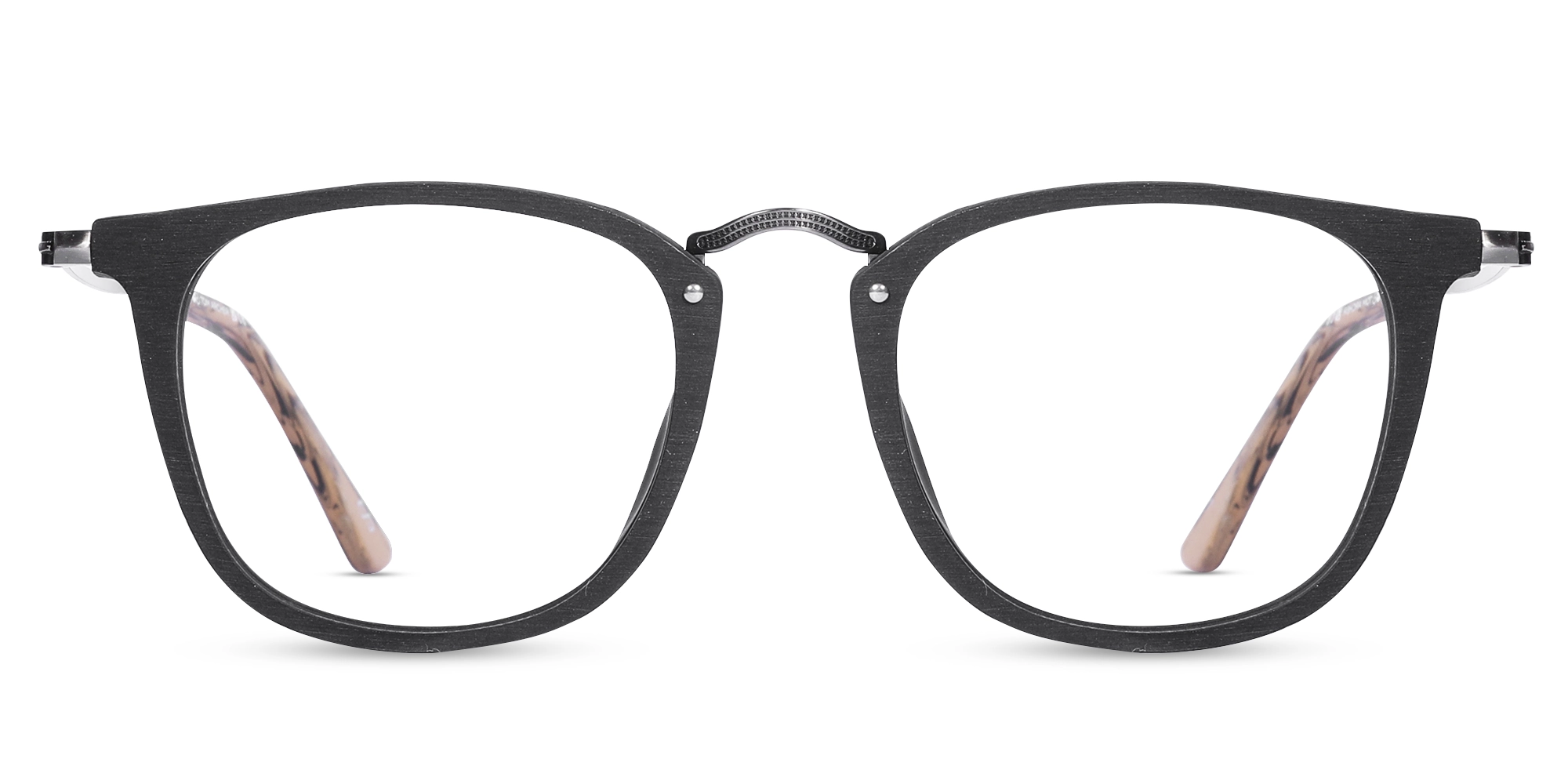 Square Wooden Prescription Glasses 1