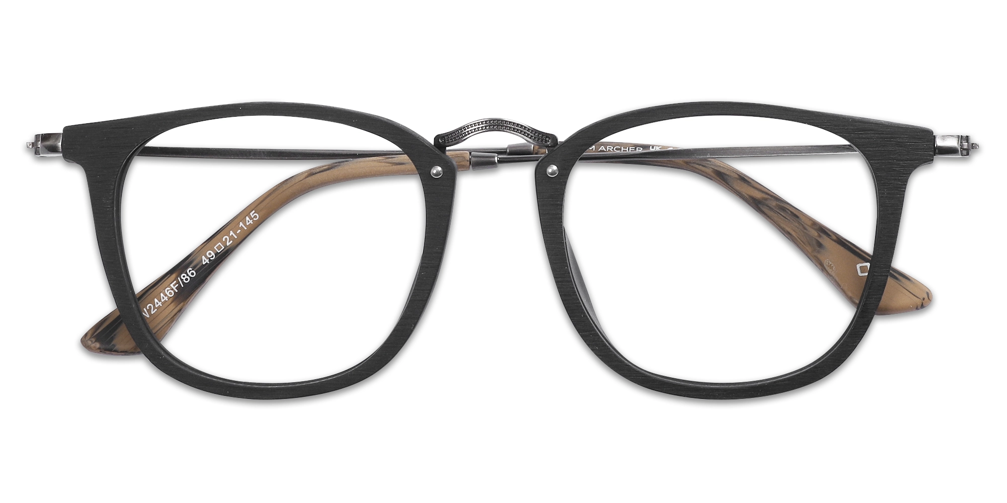 Square Wooden Prescription Glasses 1