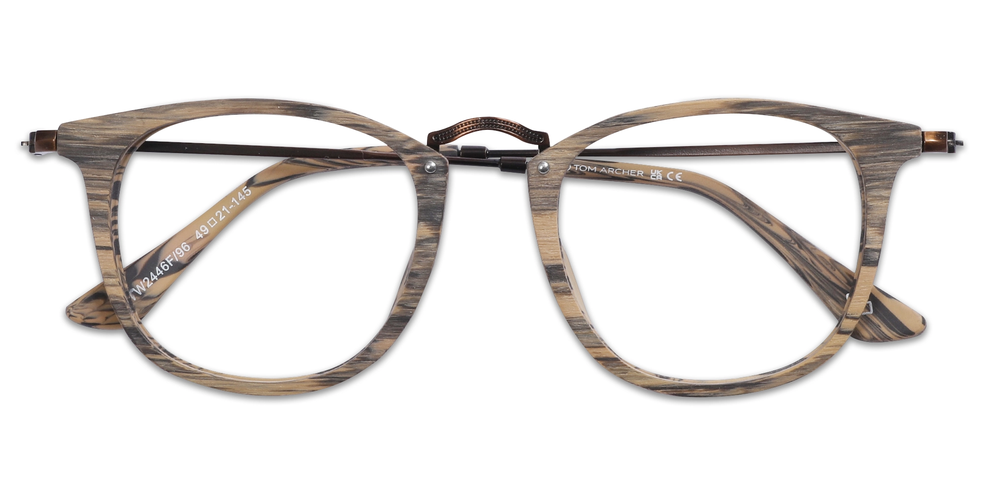 Square wooden spectacle frames 1