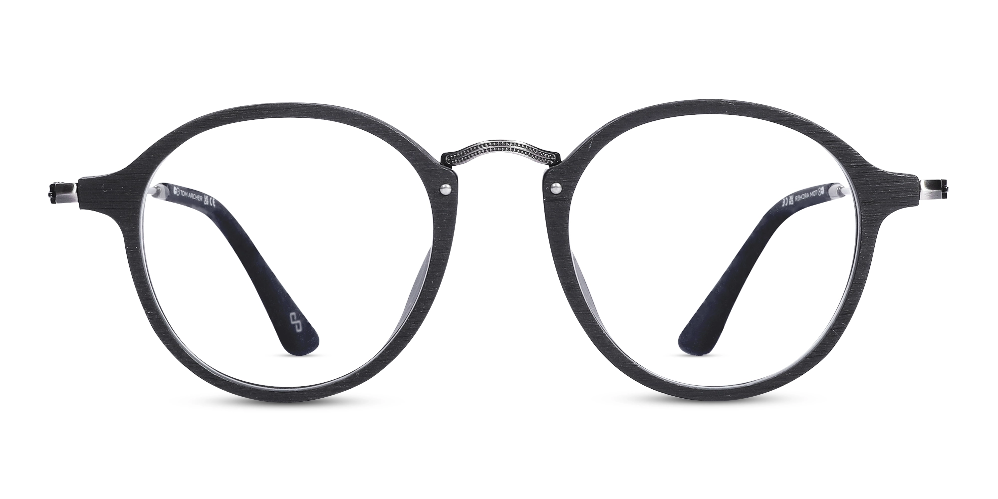 Round Wood Frame Glasses 1