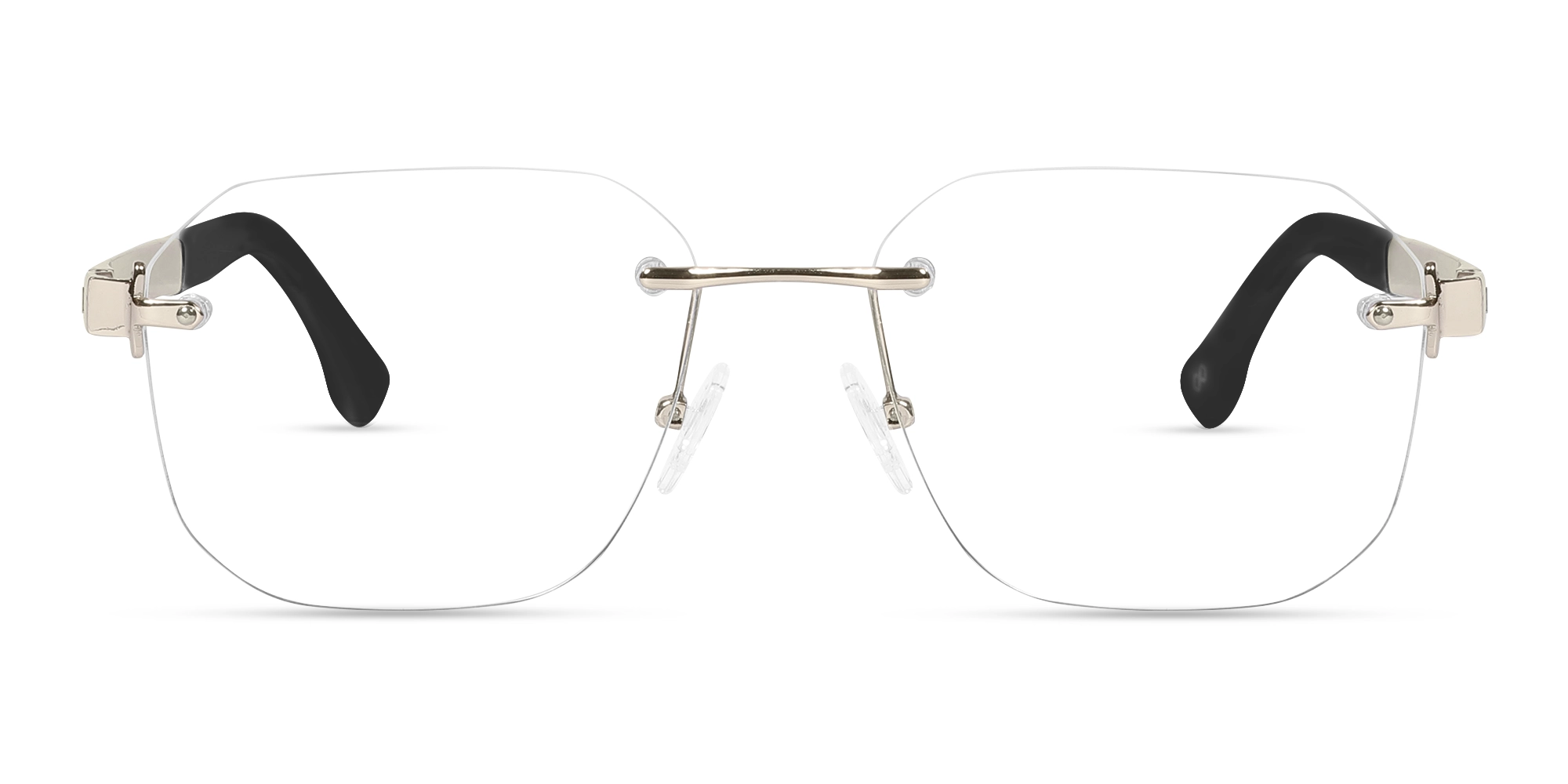 Gold Rimless Eyeglasses-1