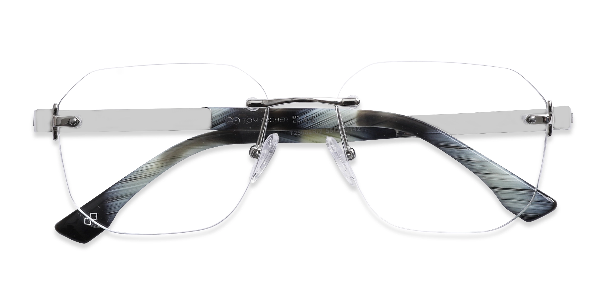 Silver Rimless Eyeglasses-1