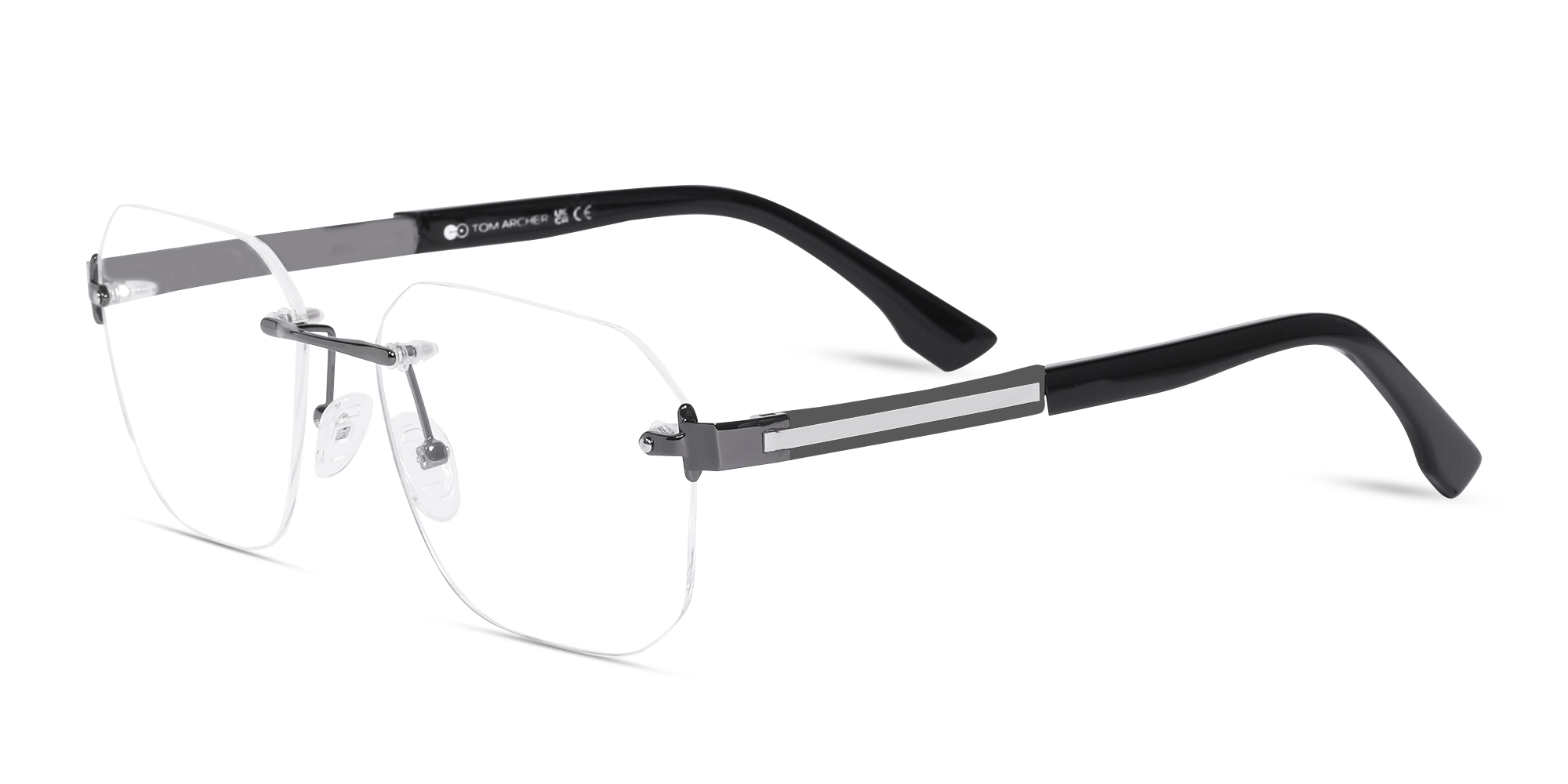 Rimless Glasses With Nose Pad-1