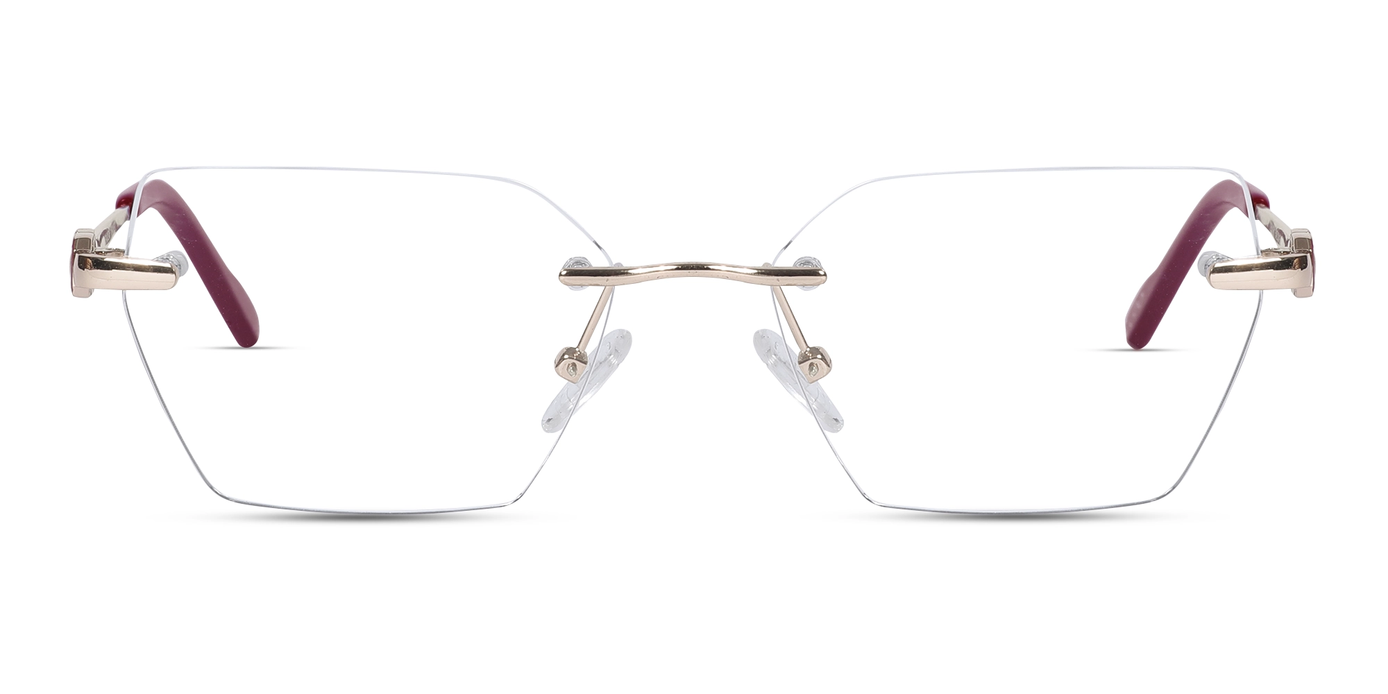 Rimless Gold Frame Glasses 1