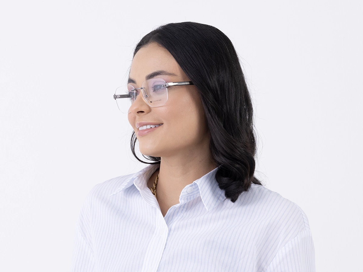 Rimless Glasses With Nose Pad-1