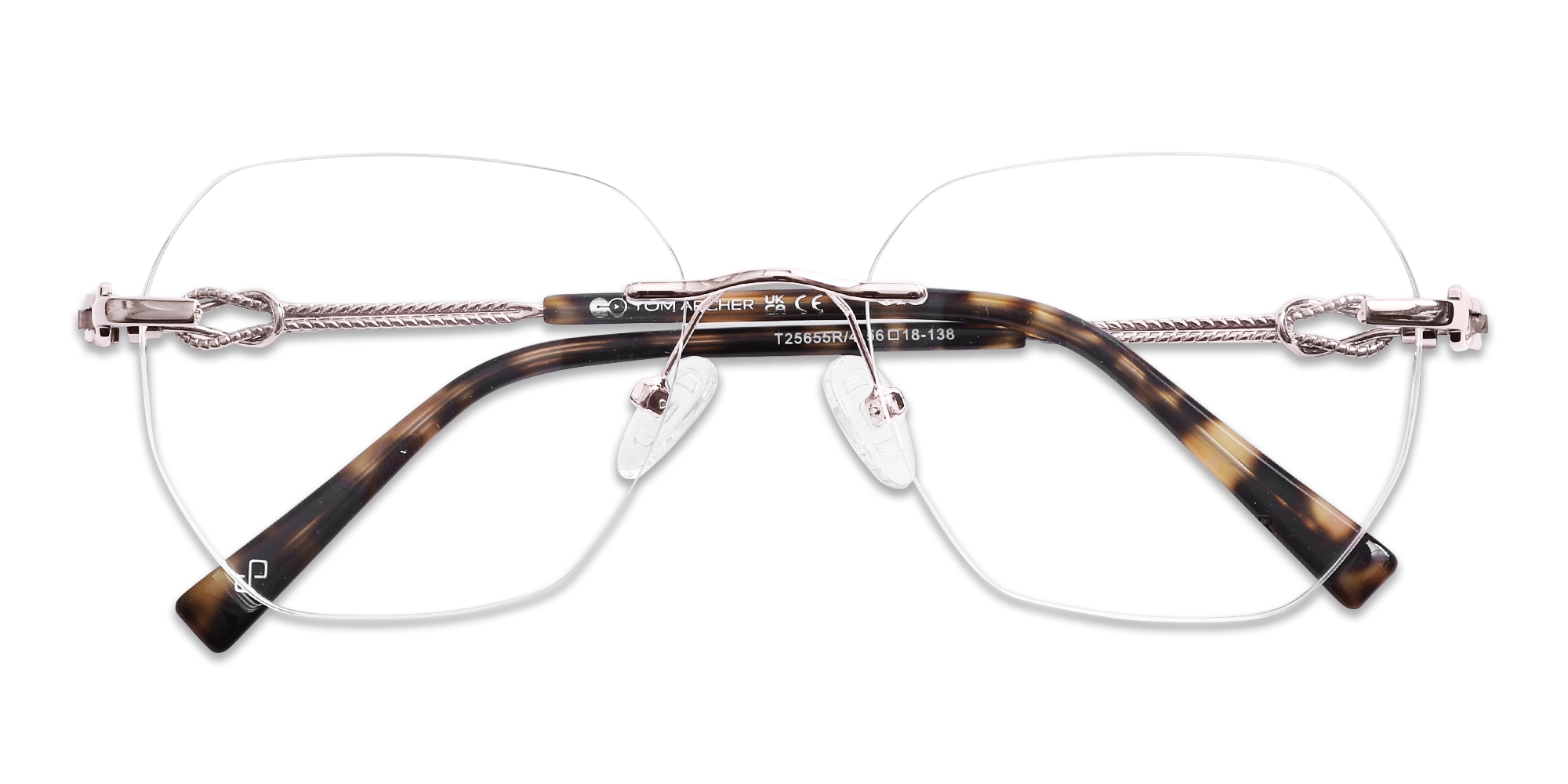 Pink And Silver Metal Glasses 1