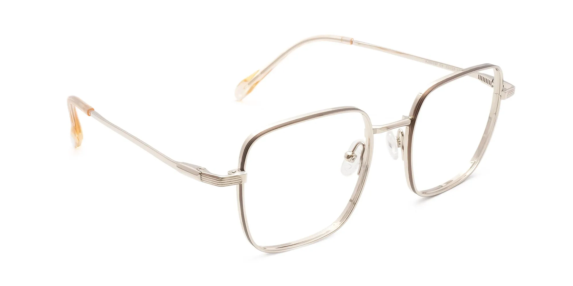 Silver Wire Frame Glasses-2