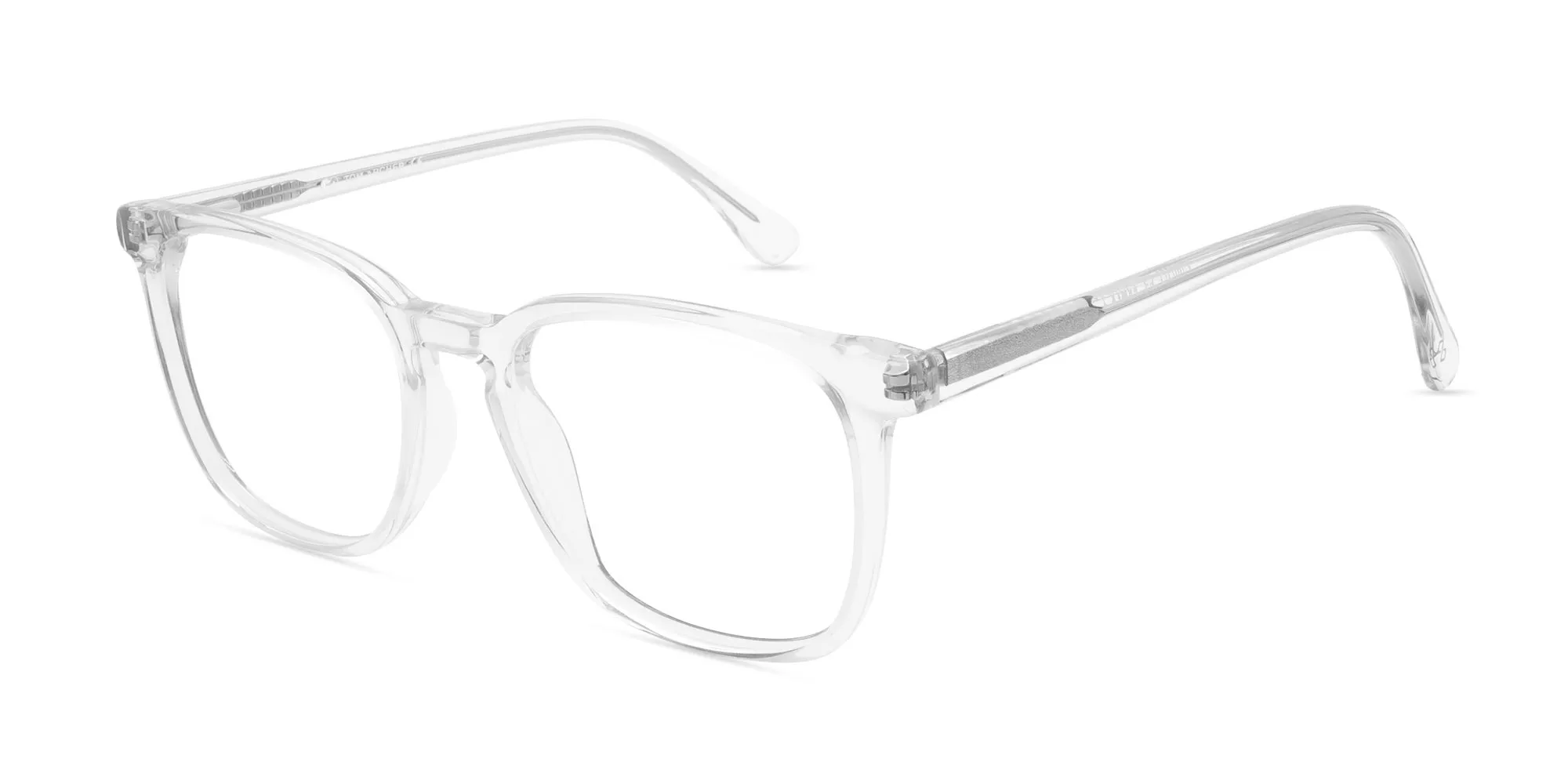 Crystal Clear Square rimmed glasses-2