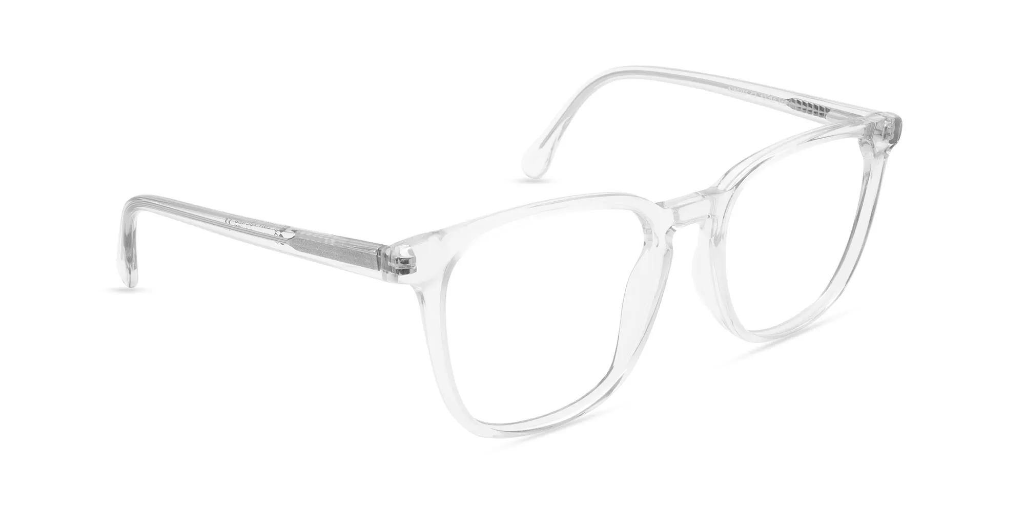 Crystal Clear Square rimmed glasses-2