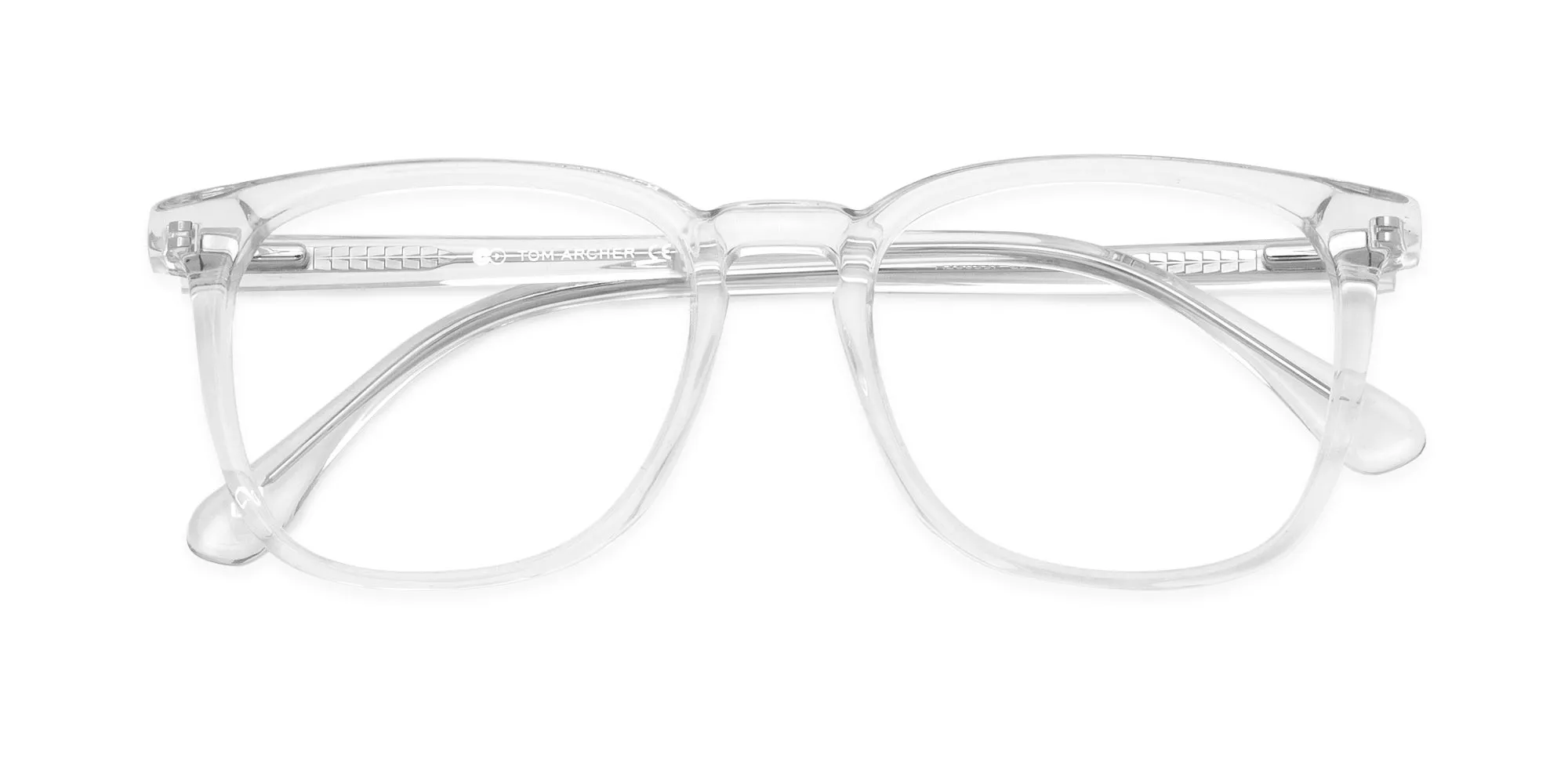 Crystal Clear Square rimmed glasses-2