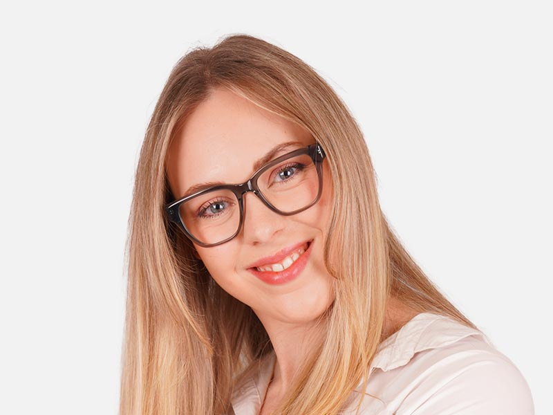 Crystal Grey Square Glasses-1