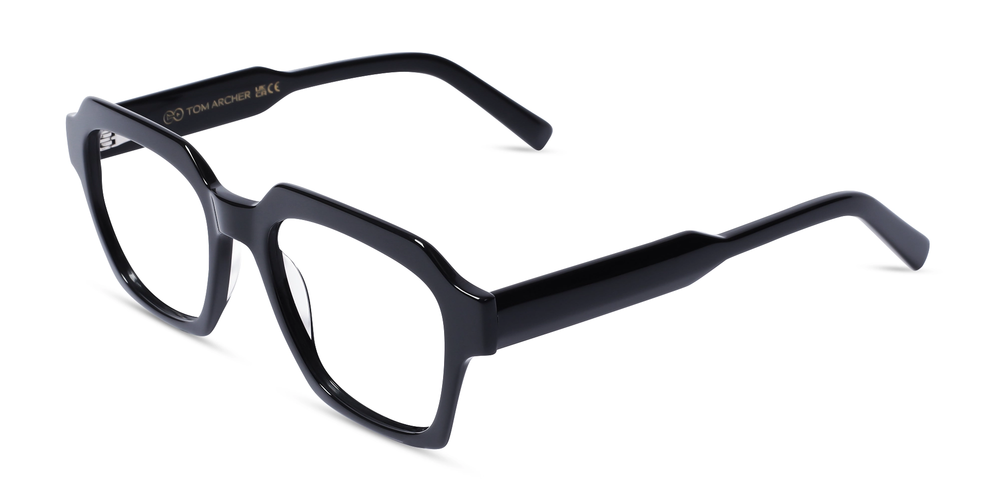 Black Square Eyeglass Frames 1