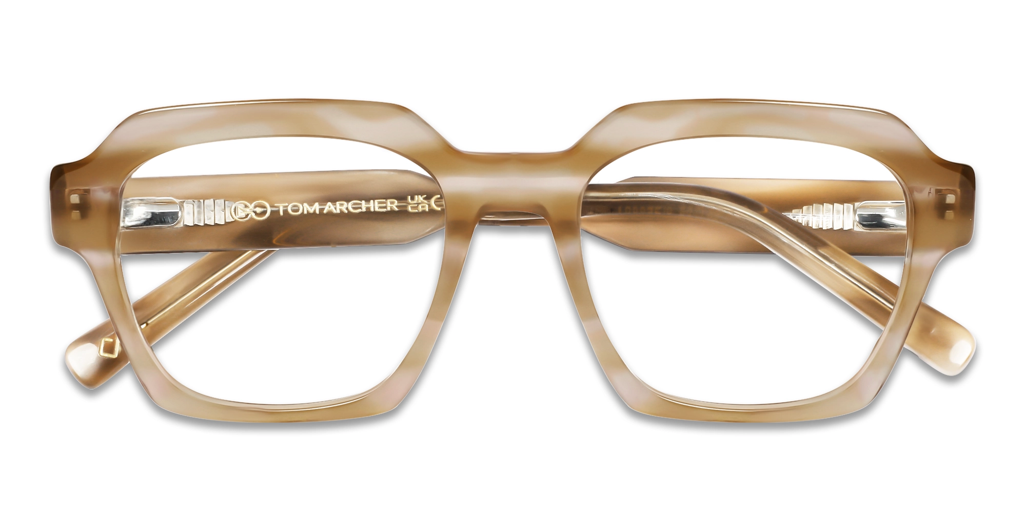 Veined Brown Marble Glasses 1