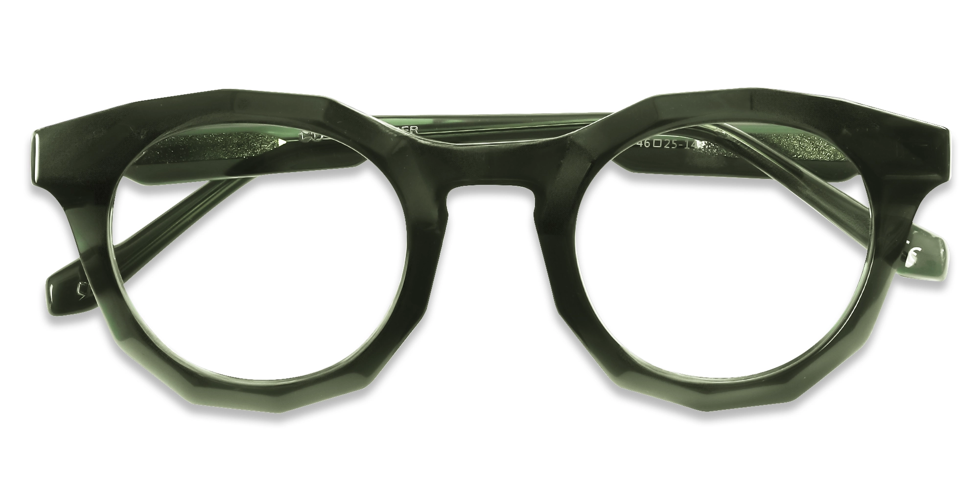 Dark Green Eyeglasses 1