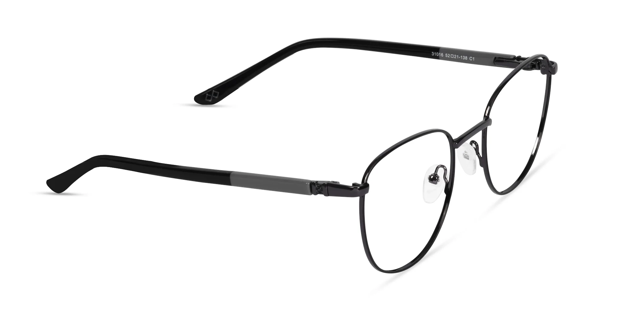 Thin Black Round Glasses-1