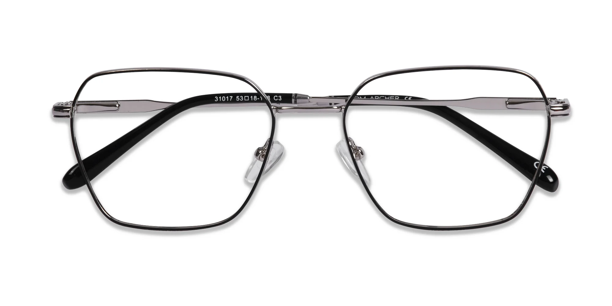 Silver Metal Eyeglass Frames-1